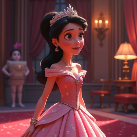 Pixar Film "Dye another Day" with a threatened princess dress