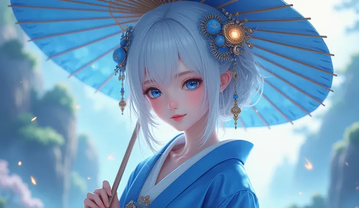 best quality, tmasterpiece, Ultra-high resolution, Clear face, （Reality： 1.4）, perfect lighting,(photorealistic: 1.50), anime wallpaper, Guviz style artwork , fantasy cover up to magic , by Yang J, Guviz, beautiful artwork illustration, beautiful digital a...