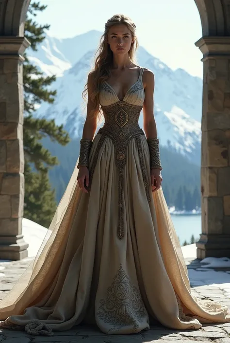 Viking wedding dress 

