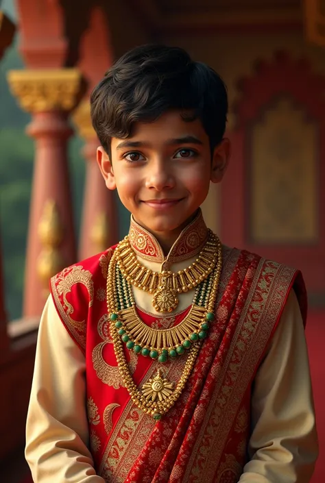 21ears old indian boy with Royal dress 