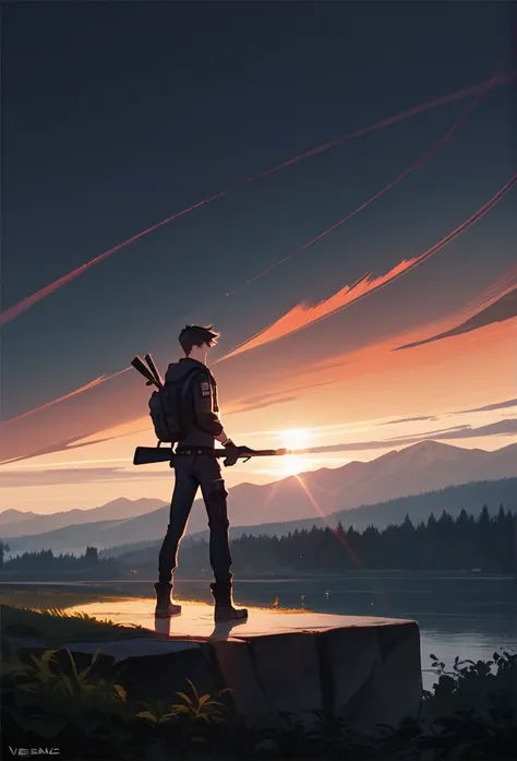 boy with jawline. wearing boots and holding a sniper

Drop Shadow, Vignetting, Ray Tracing, Cinematic Lighting, 