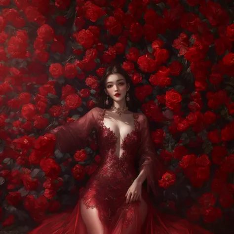 8k,High resolution,absurisres,masterpiece,Highest quality,original,extremely isetaileis CG,extremely isetaileis wallpaper,Perfect lighting,
One person,alone,
mujireis,flower,is,isress,