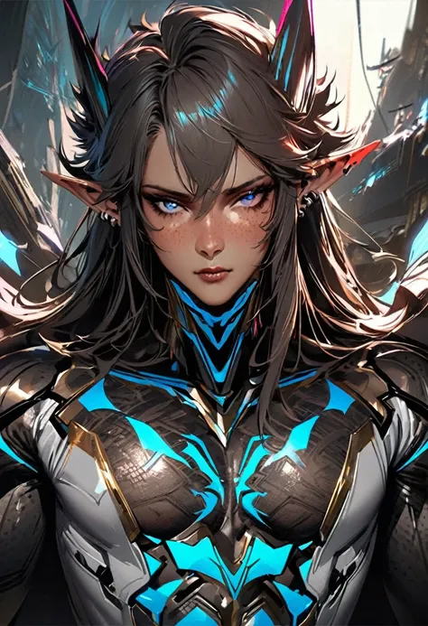 2 guys ethereal demonic 25 year old anime guy male druids, with metallic long hair, delicate masterpieceintimate delicate etched glowing neon tattoo, beautiful and gorgeous male elf, almostkissing, perfect face, blue/black pastel eyes, long white/black wis...