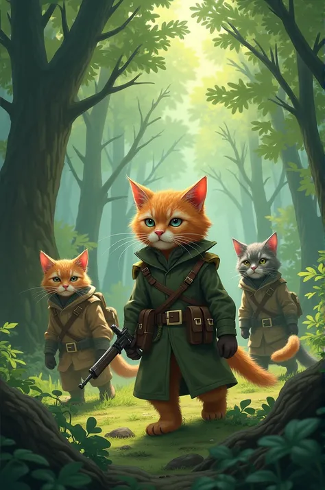 The cat armys latest mission was to reclaim the Great Catnip Forest, which had fallen under the control of the rival Ferret Legion. The forest was crucial for their morale and their source of energy. General Whiskers gathered his elite team: Lieutenant Paw...