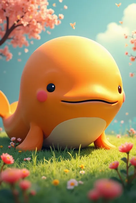 Spring orange beef-flavored whale，great，Quiet