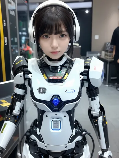 masterpiece, highest quality, very detailed, japaese アンdroid girl,portraiture,plump,thick,control panel,アンdroid,droid,mechanical...