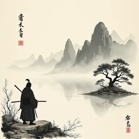 Ink Painting,Shogun,landscape painting