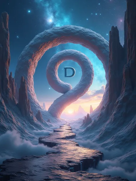 A circle where in the middle 9 d is outside then beautiful space but there is 9d must stand