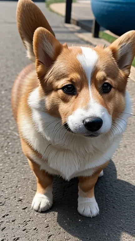 Highest quality, The strongest Corgi in the world, clear_image, 