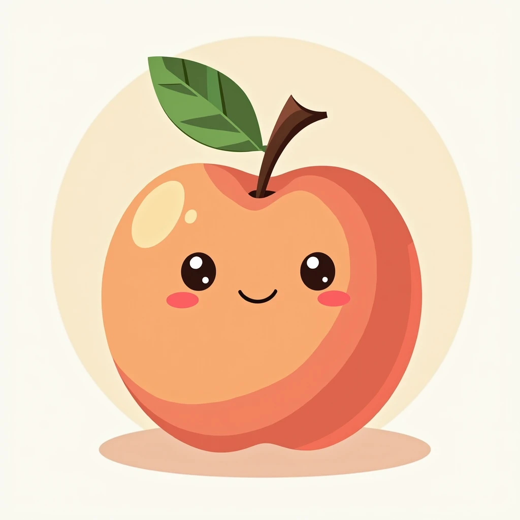 Peach
Fruit
Cute illustration