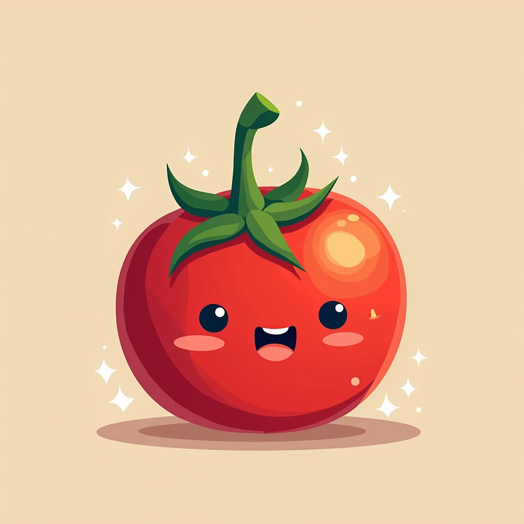 background　cute　Cherry tomato　I&#39;m sweating


