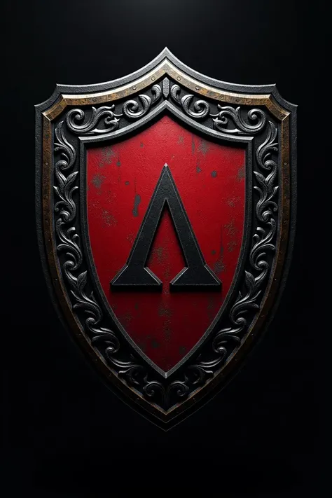 Shield design red and black with criminolgy and delta 