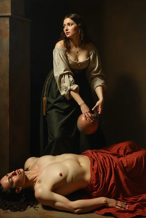 reinterpret Judith defola Holofernes- Caravaggio
