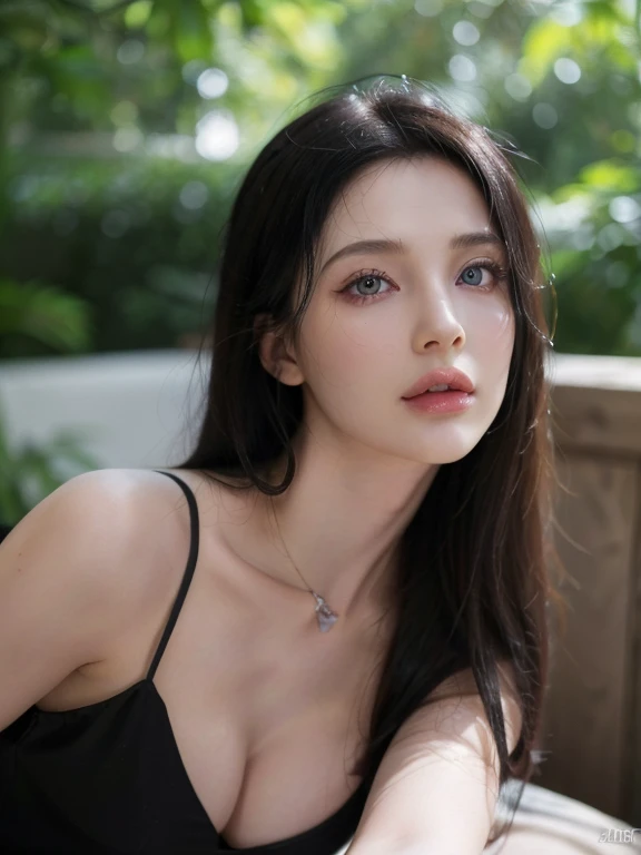 full body masterpiece, ultra realistic, 16k, high quality, incredibly detailed, dream aesthetic, dream atmosphere, cinematic, (sharp focus : 1.5), (photorealistic : 1.3), gothic (Gorgeous gothic girl), Ai Uehara, defined jaw, square face, wonderful gothic ...