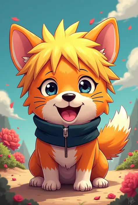 The most beautifile atractive funiest happier naruto dog  make it more like naruto