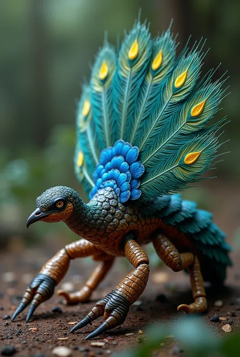 (best quality, masterpiece, ultra detailed, ultra high res, photorealistic, raw photo, absurdres, absolutely resolution), The Saskua hawk has sharp claws and poisonous stingers like a scorpion, and is covered with a hard brown exoskeleton overall. Its back...