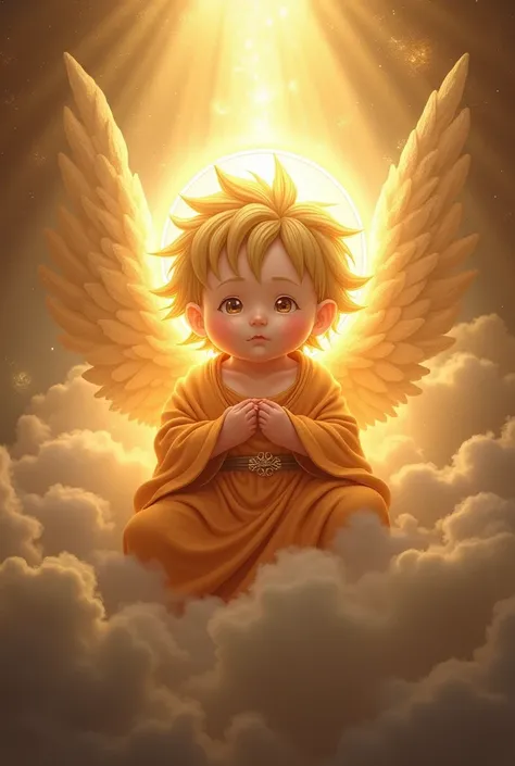 Goku as the divine baby Jesus 