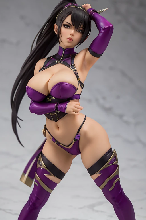 Figure, Mileena, sexy pose, big breasts, bubble but
