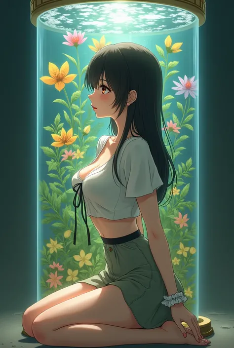 {{{{{3,318 trillion pixels high resolution, nsfw, Realistic scenery and lovely Japanese girl, In this scene the heroine is chosen as a human pillar, A full whipped deep cleavage rapidly emerged, thicken the lips look pretty, Boobs are fluffy and bouncy, Ti...