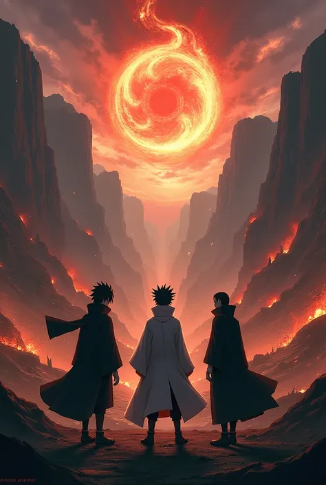 Madara,Sasuke,Itachi And Obito on battle field