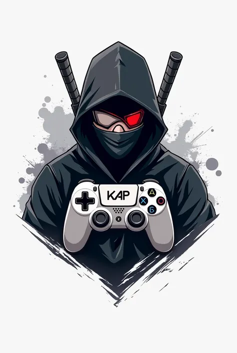 PROMPT
This is a gaming logo that features the name "KAPTAAN" in a futuristic font and a black and white color. and ninja Anime avtar, The logo also has a stylized controller icon and a logo in the logo. The logo is designed to be attractive and eye-catchi...