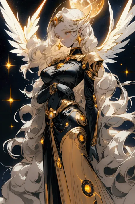 Celestine is a celestial creature whose eyes reflect the starry night sky. Her skin shimmers like the surface of the moon, and her long, flowing silver hair resembles the tail of a comet. As a supreme being, Celestine has the ability to manipulate cosmic e...