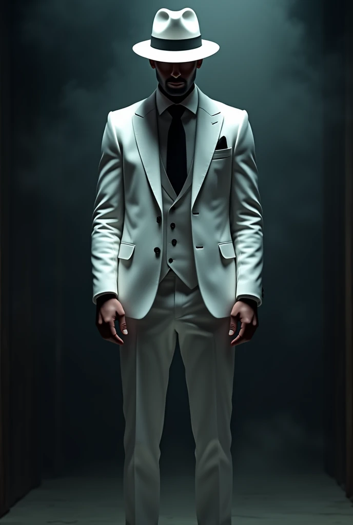 White SUIt with hat man 