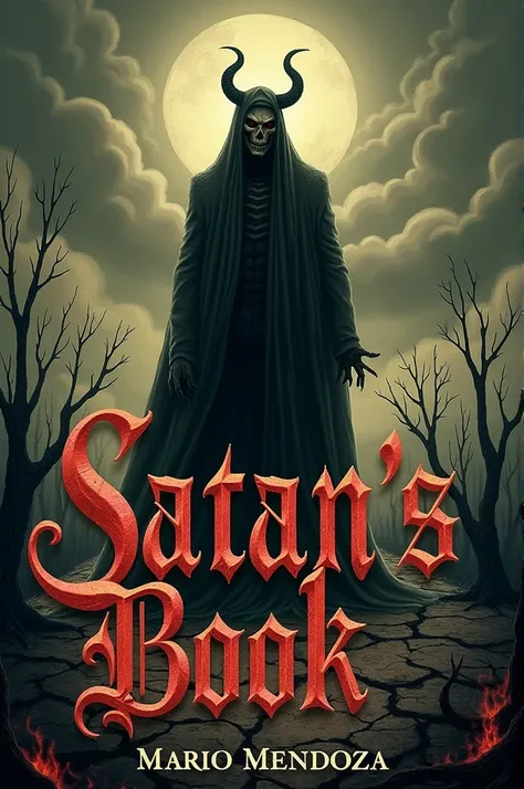 Create a cover for the book Satans Book by Mario Mendoza