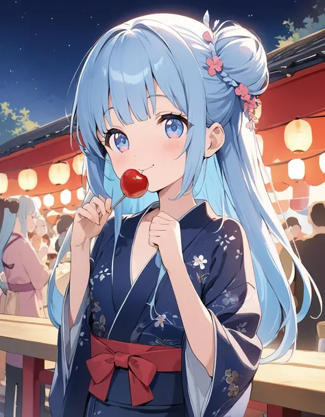 masterpiece, best quality, extremely detailed, (illustration, official art:1.1), 1 girl ,(((( light blue long hair)))), ,(((( light blue long hair)))),light blue hair, , long hair ((blush)) , cute face, big eyes, masterpiece, best quality,(((((a very delic...