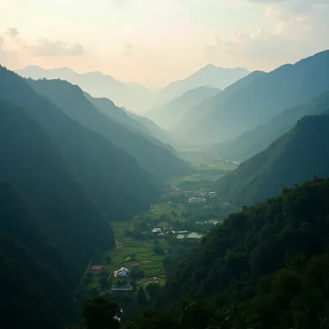 “Create a stunning travel video showcasing the breathtaking landscapes of Mae Hong Son, Thailand. Start with wide shots that capture the vastness of the lush mountains and valleys. Transition into aerial shots that reveal the intricate patterns of rice ter...