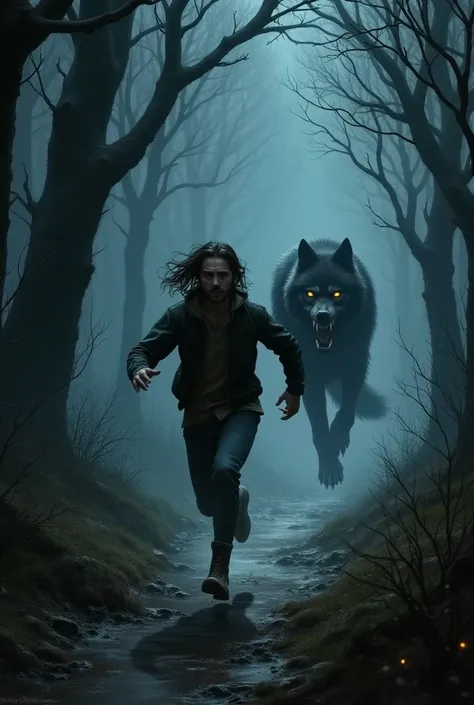 Im running from a werewolf 