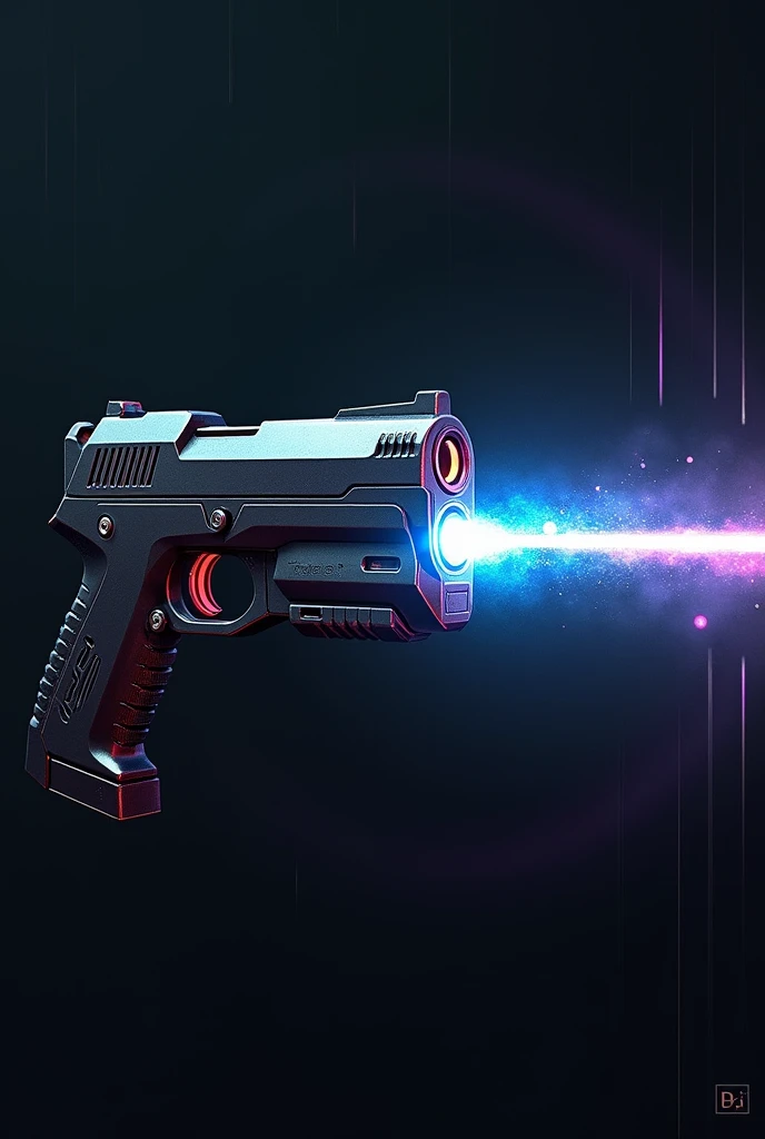 Make an image of an sci-fi, Lazer pistol now make the Lazer bullet projectile of that gun