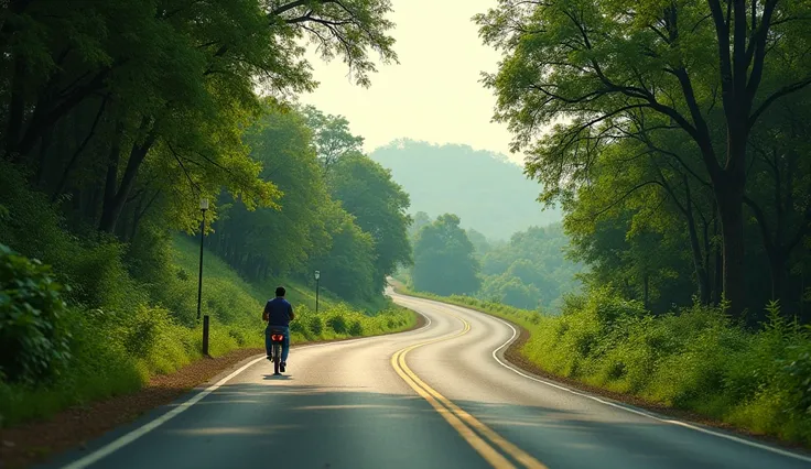 Traveling on kothavalasa to Yanam on National Highway -16.  beautiful trees on road sides, clean road, pleasant weather 