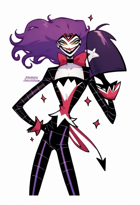 slapstick,a cartoon marvel comics character,femboy,skinny,long hair,purple hair,androgynous,male focus,flat chest,white pale ski...