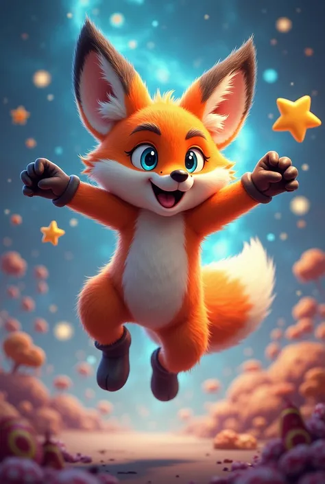 Fox with Mario 64 pose when grabbing star