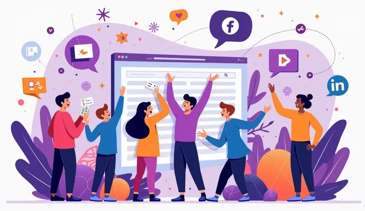 want a banner for your website that showcases learning and designing concepts related to Figma, LinkedIn, and Canva. Heres an idea:

Image description: A colorful banner featuring a group of small 3D cartoon humans engaged in various design-related activit...