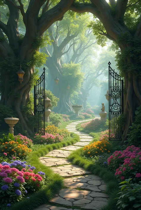 A secret and enchanted garden 
