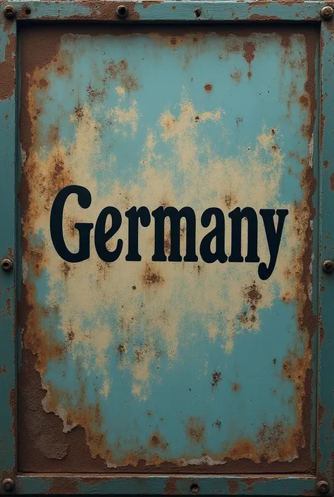 A faded text of the place name from Germany