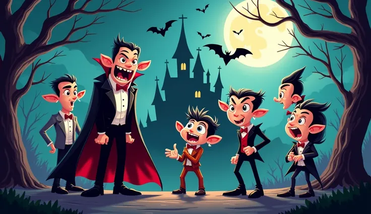 funny cartoon draculas