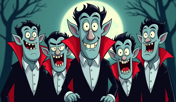 funny cartoon draculas