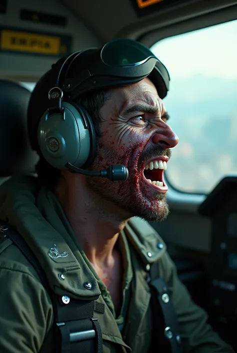 Pilot infected by zombie virus