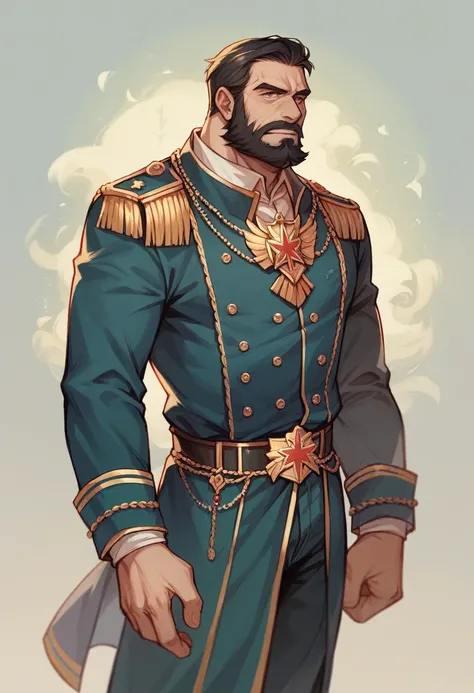 Prince of Russia, old, black beard