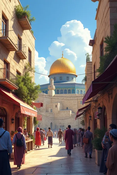 Create an image of Jerusalem during the day