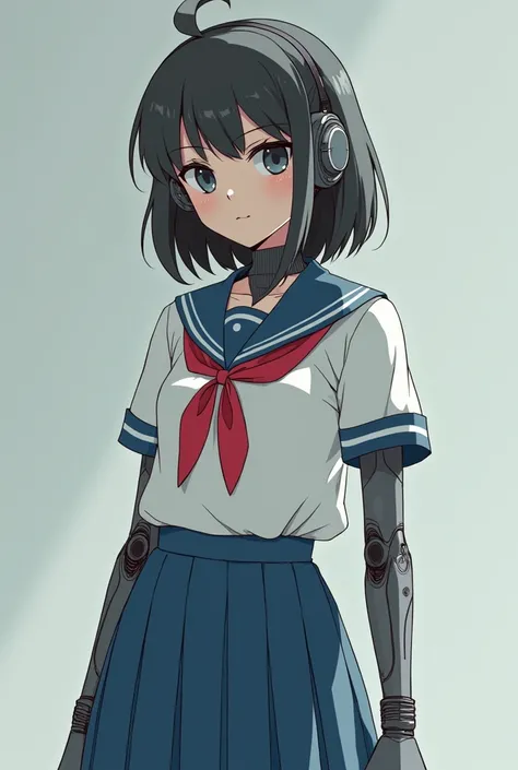 A robotic japanese school girl 