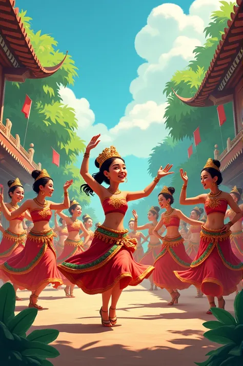 an animated image of the papa hallma dance
