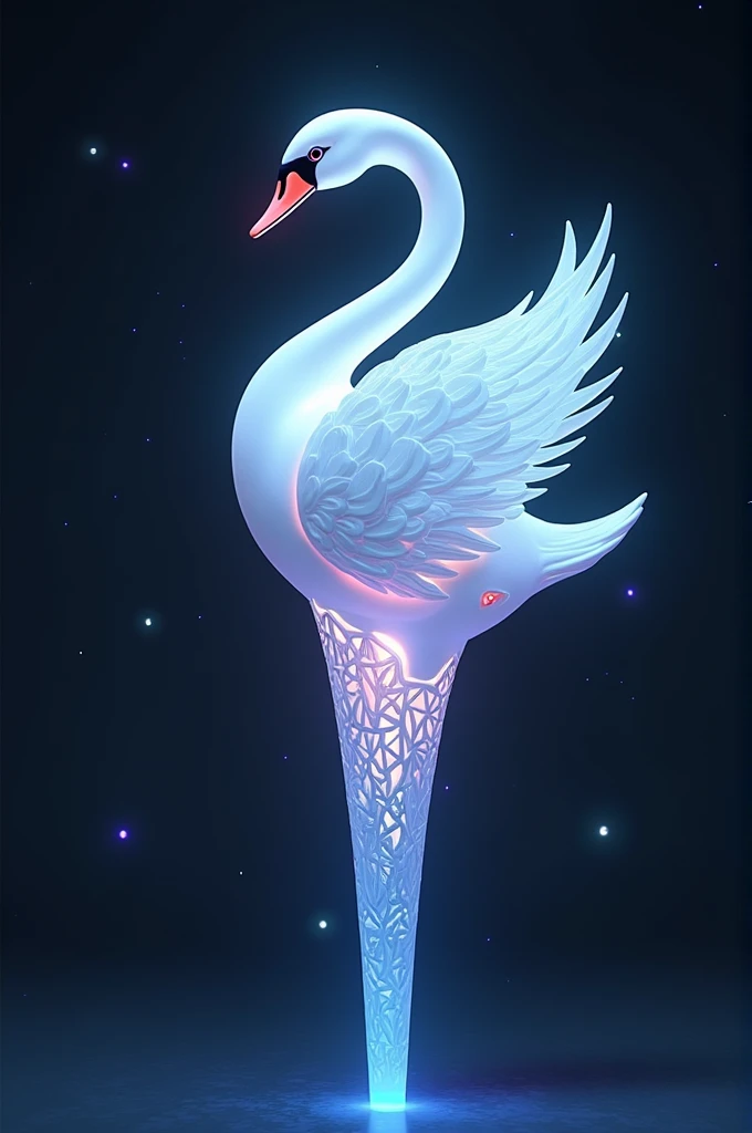 Me faça uma lighstick de kpop com um CISNE