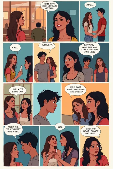 A 12-panel comic about teenage sexuality with a happy ending