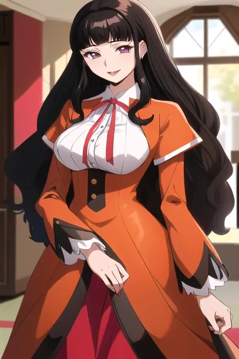 Dressed in a long dress、long black haired anime, Tohsaka Rin, I also make fan art, Anya from Spy x Family, Anime Moe Art Style, Ayaka Genshin Impact, cushart krenz key art feminine, Megumin from Konosuba, cushart krenz, Maya Faye from Ace Attorney