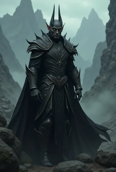 a dark elf ominous king male of Silmarillion 