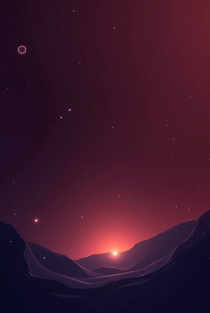 for a banner background, a simple and clean image with elements that remind of a galaxy and have a burgundy gradient
